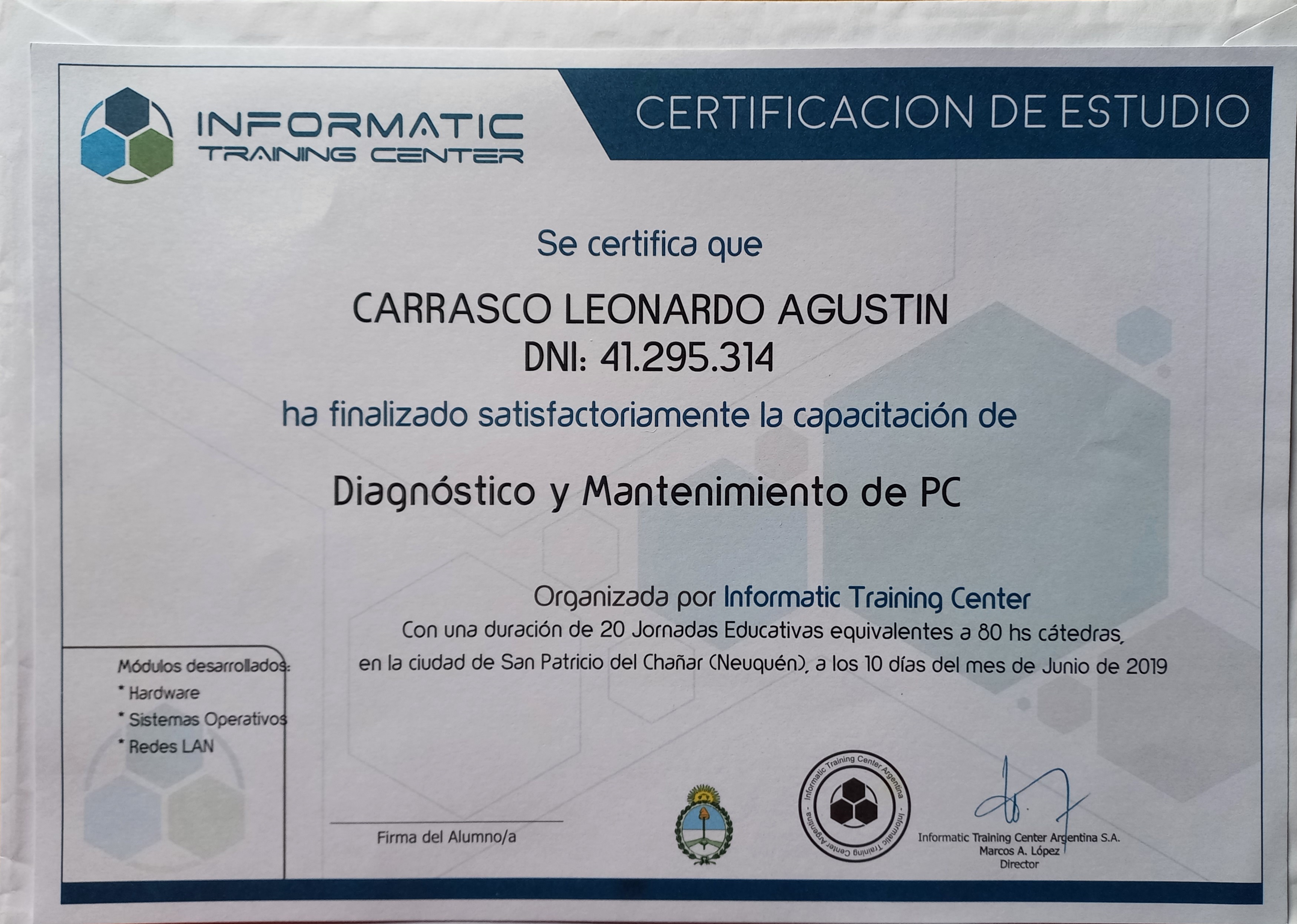 certificado